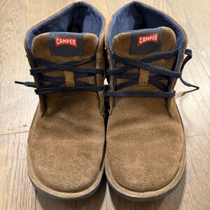 Camper Men’s Beetle Boots Brown Suede Sz 41